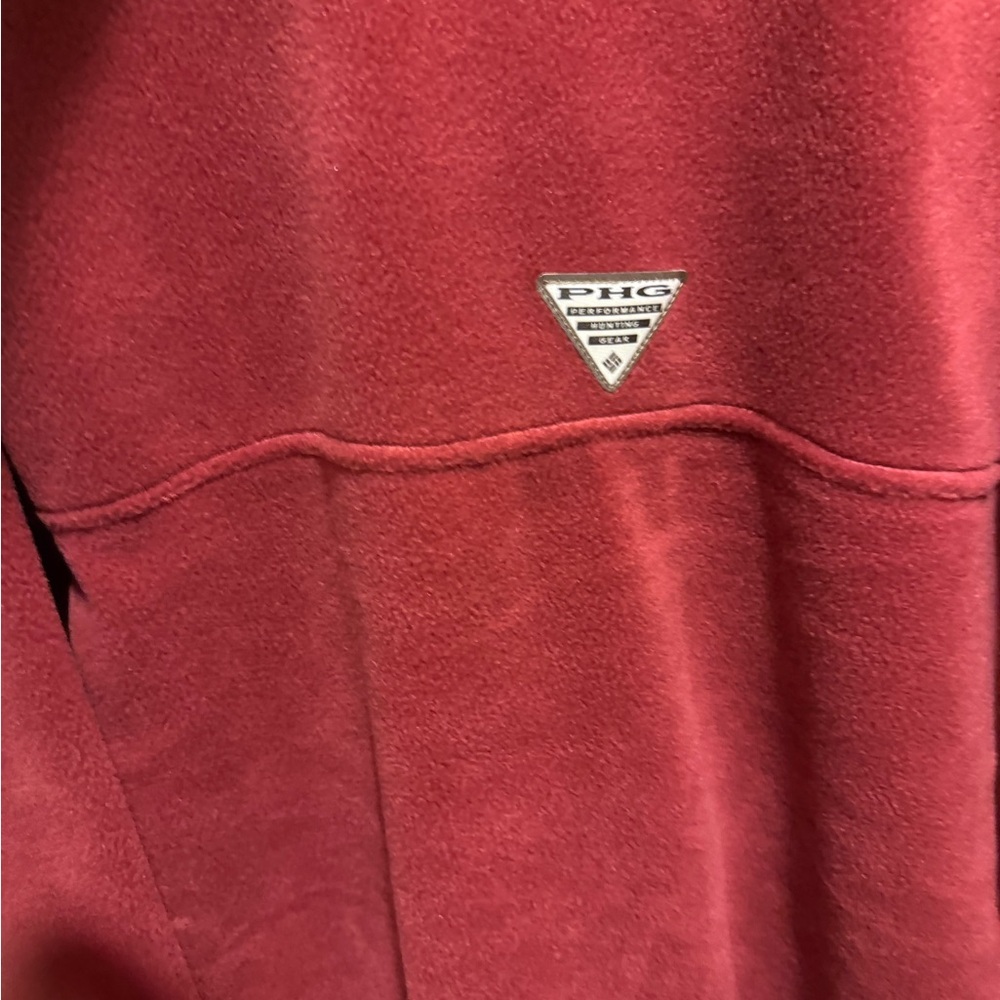 Columbia Maroon Full-Zip Fleece Jacket - Picture 4 of 5